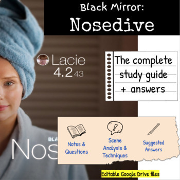 Preview of Black Mirror 'Nosedive' - STUDY GUIDE BOOKLET - Contemporary Possibilities