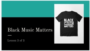 Preview of Black Music Matters: Researching a Protest Song from the 1960's