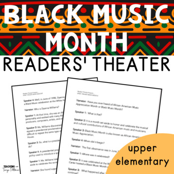 Preview of Black Music Month  Readers' Theater