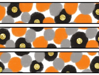 Preview of Black Orange Glitter Bulletin Board Décor Kit, Black Orange Glitter Letters