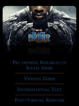 Preview of Black Panther Movie with Informational Text