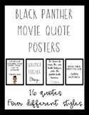 Black Panther Movie Quote Posters