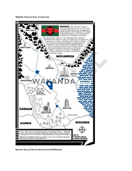 Black Panther Wakanda Map Activity By We The People Tpt