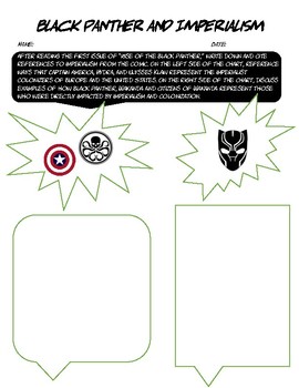 Preview of Black Panther and Imperialism Review Worksheet