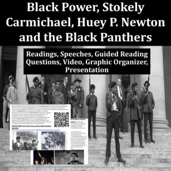 Preview of Black Power, Stokely Carmichael, Huey P. Newton and the Black Panther