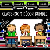 Black Striped Classroom Decor Pack #6