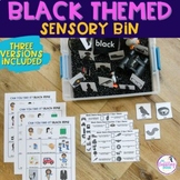 Black Sensory Bin Speech Therapy Companion