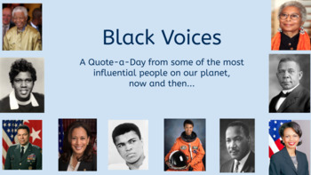 Preview of Black Voices - A Quote-a-Day Plus Biographies