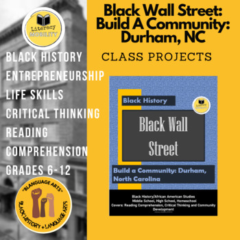 Preview of Black Wall Street Community Building Durham NC Black History Week Long Project