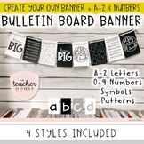 Black & White Bulletin Board Banner