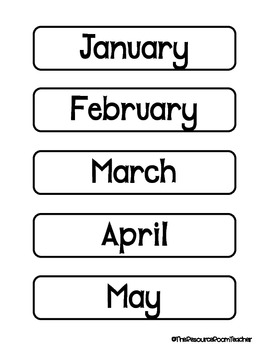 Black & White Classroom Labels by The Resource Room Teacher | TpT
