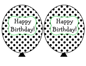 happy birthday balloon clipart black and white