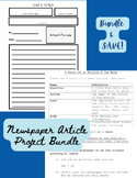 Black & White Newspaper Article Template + Structure Outli