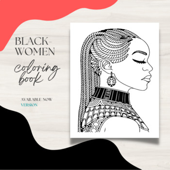 Black Women Adult Coloring Pages spring time activities and winter days