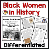 Black Women in History - Reading Comprehension, Fluency & 