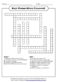 Black Women's History Month Word Search and Crossword Puzz