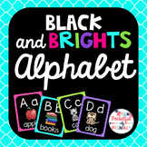 Black and BRIGHTS Alphabet Posters