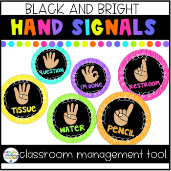 Preview of Black and Bright Hand Signal Signs