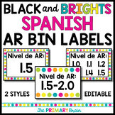 Black and Brights Accelerated Reader SPANISH EDITABLE Libr