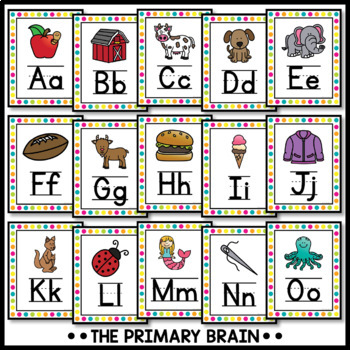 Alphabet Posters by The Primary Brain | Teachers Pay Teachers