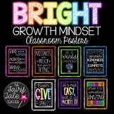 Black and Brights Growth Mindset Posters, Motivational Posters