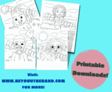 Children Coloring Pages! Fun Back-to-School, Relaxing, or 