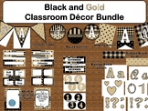 Black and Gold Classroom Decor for Middle School or High S