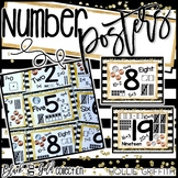 Black and Gold Number Sense Posters