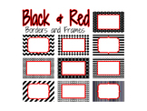 Black and Red Borders and Frames