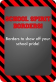 Black and Red - School Spirit Borders 9 Pack