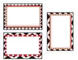 Black and Red themed nametags