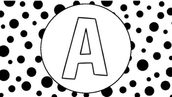 Preview of Black and White Alphabet Cards