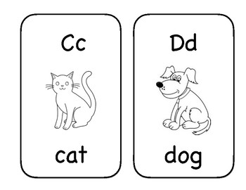 black and white alphabet flashcards by mrs welchs kindergarten tpt
