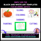 Black and White Art Templates for Beginning Artists | Home