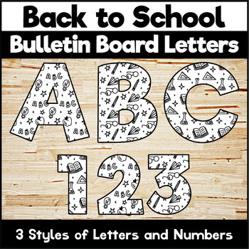 Back to School Bulletin Board Letters