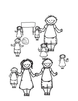 Black And White Boy And Girl Cartoon Graphics By Miss Terry S Ideas