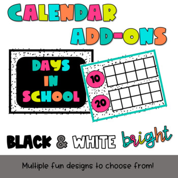 Preview of Black and White Bright Calendar Add-ons