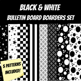 Black and White Bulletin Board Boarders Set