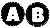 Black and White Bulletin Board Letters / Alphabet