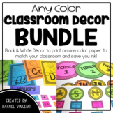 Black and White Classroom Decor Pack BUNDLE