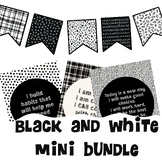 Black and White Classroom mini bundle