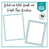 Black and White Doodle and Simple Page Borders - Over 100 