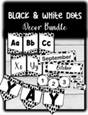 Black and White Dots Classroom Décor Bundle