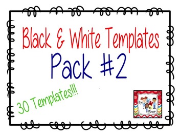 Preview of Black and White Game Card Templates Pack #2