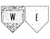 Black and White Garden Banners