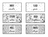 Black and White Garden Teacher Toolbox Labels