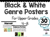 Black and White Genre Posters {4-8 Upper Grades/Middle School}