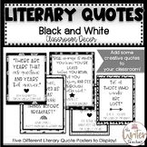 Black and White Literary Quote Posters