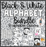 Black and White Minimalist Alphabet