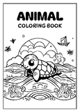 Black and White Minimalist Animal Coloring Book
